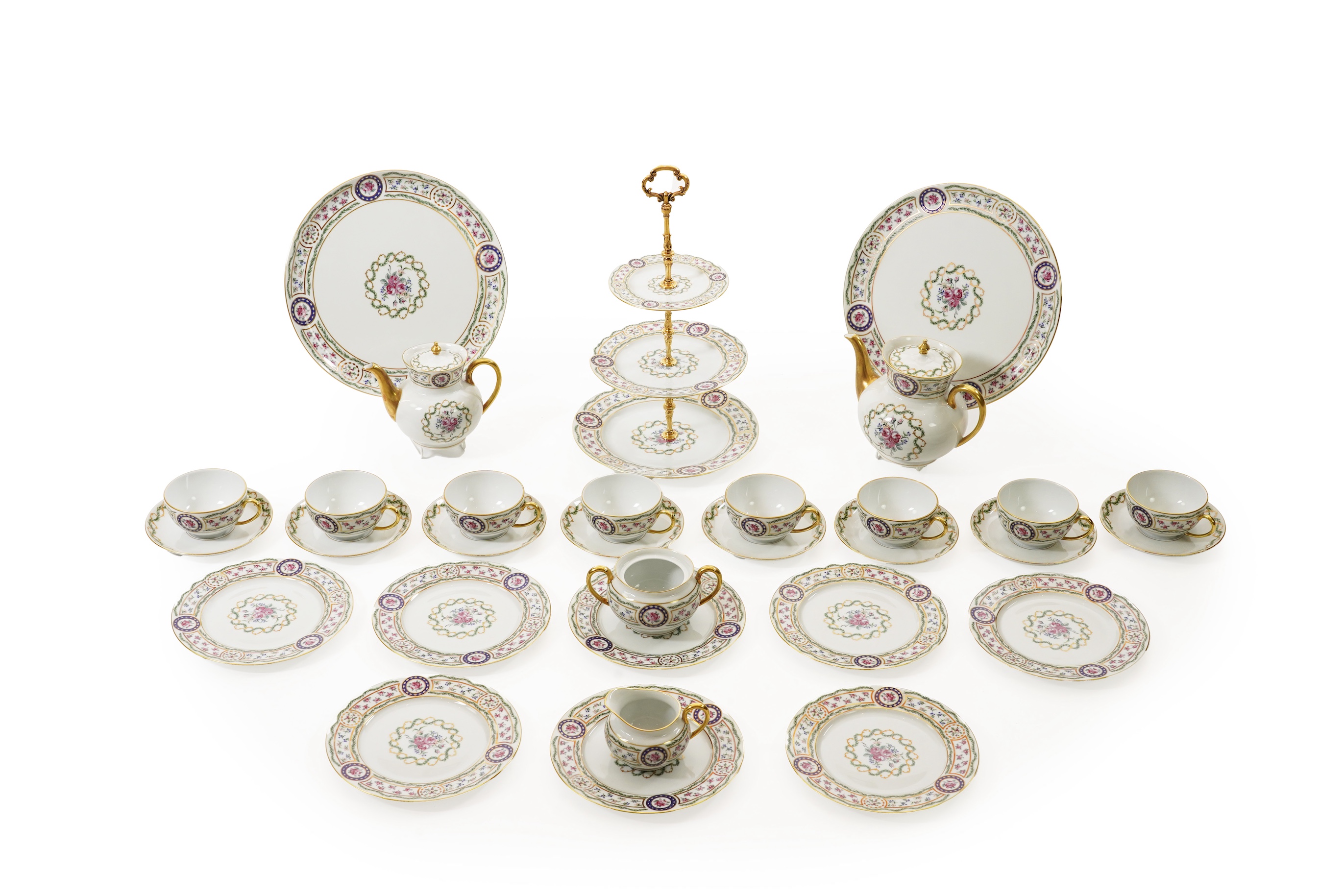 A Haviland Limoges 'Louveciennes' afternoon tea service
